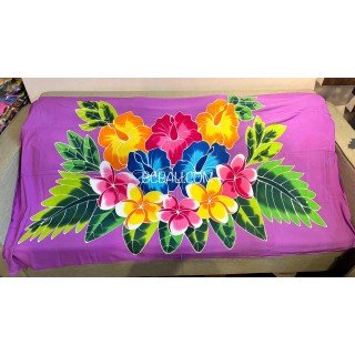 New Design Rayon Sarong Hand Painted Flower Design Best Quality